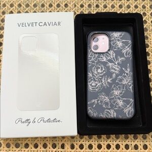 Velvet Caviar Gray Floral Phone Case